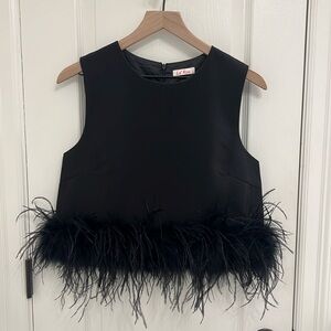 La Ros Feather Shell Top